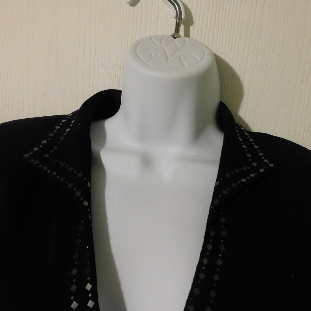 St Johns Bay Evening Line Black jacket with Paillettes & Crystals - Picture 4 of 5